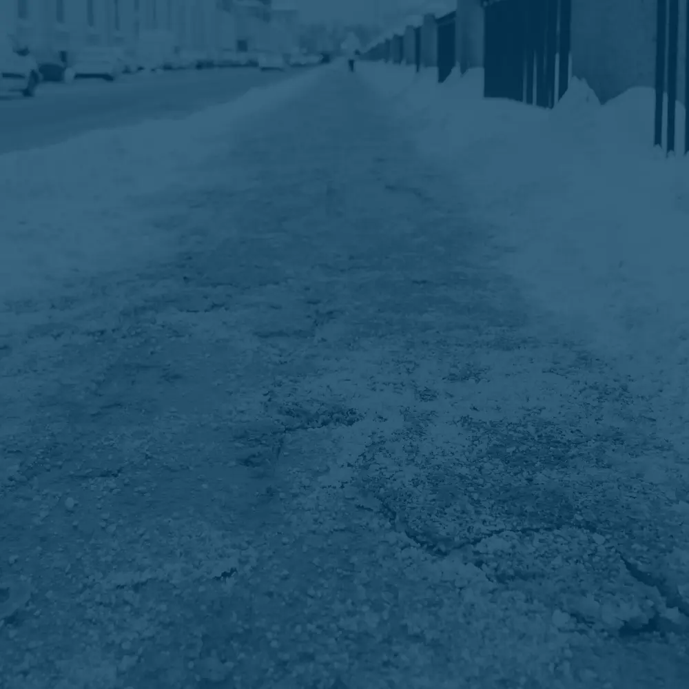 slippery sidewalk